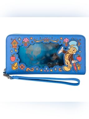 Loungefly Disney Pinocchio Lenticular Wristlet Wallet with Clear Window NWT